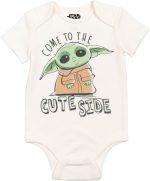 STAR WARS The Mandalorian Bodysuit Pants and Hat 3 Piece Outfit Set Newborn to Infant - Image 3